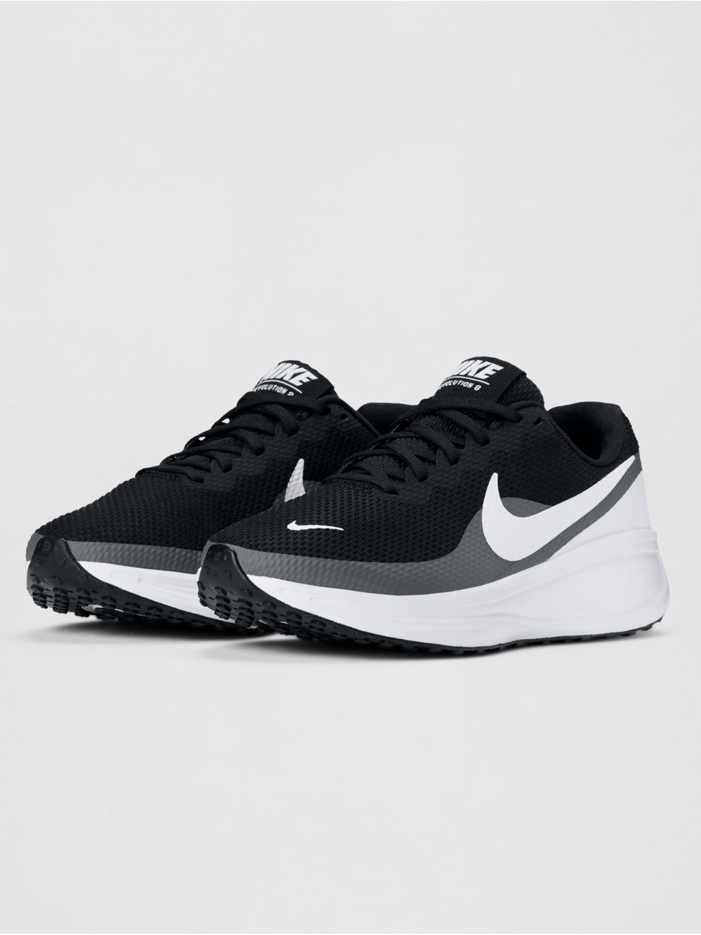 Nike Women's Revolution 8 Road Running Shoes, Black/White-Black, size 7.5 Wide